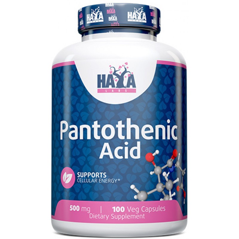 Pantothenic Acid 500 mg 100 vege kapslit